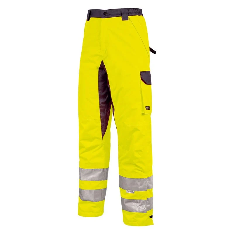 Pantalon de Travail Homme Haute Visibilité Jaune Subu - UPOWER