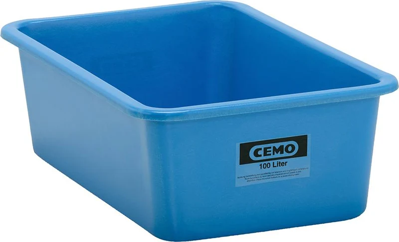 Récipient rectangulaire CEMO, 100 litres bleu