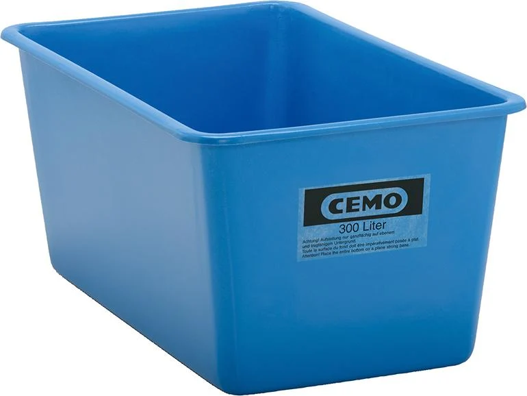 Récipient rectangulaire CEMO, 300 litres bleu