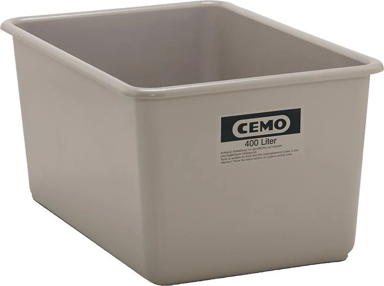 Récipient rectangulaire CEMO, 400 litres gris
