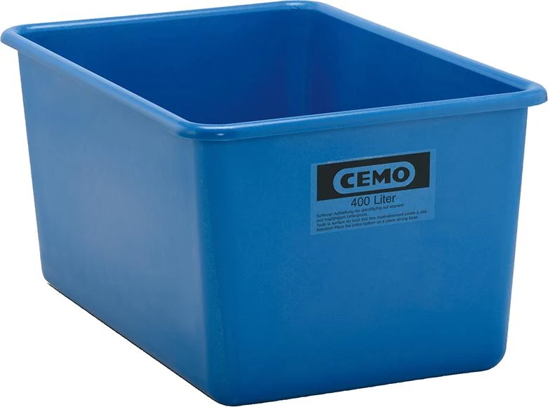 Récipient rectangulaire CEMO, 400 litres bleu