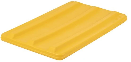 Couvercle NEUTRAL, pour bac à roulettes jaune 660x432mm