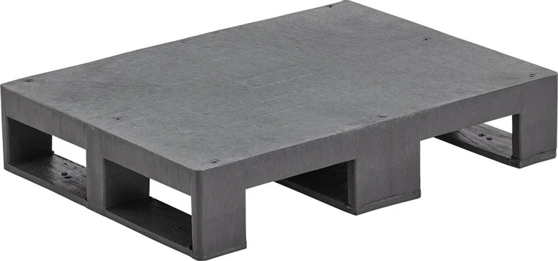 Demi-palette plastique NEUTRE, demi-palette plastique, fermée 800x600x150mm plateau lisse, paquet de 5
