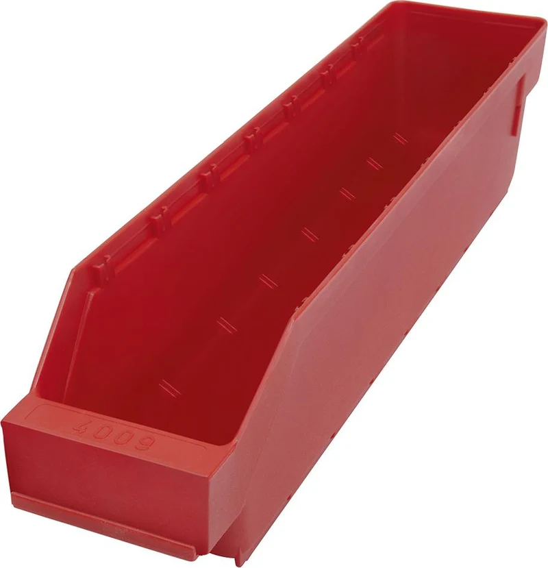 Boîte à petites pièces NEUTRE, L90xP400xH95 mm rouge