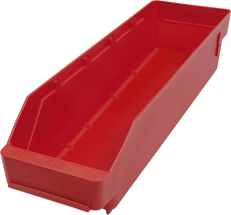 Boîte à petites pièces NEUTRE, L120xP400xH95 mm rouge