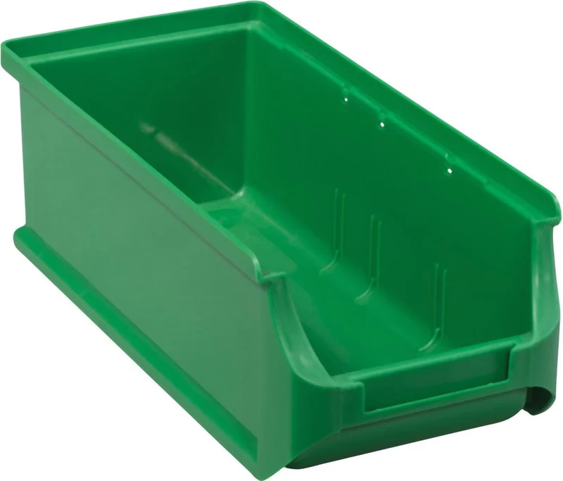 Bac de rangement ouvert PRECITOOL, taille 2L L102xP215xH75 mm vert allit
