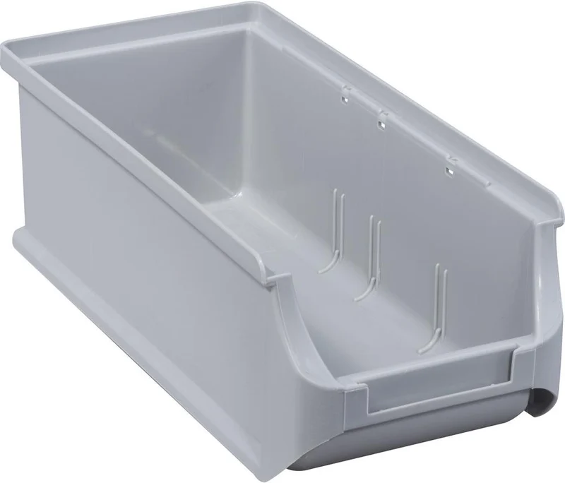 Bac de rangement ouvert PRECITOOL, taille 2L L102xP215xH75 mm gris allit