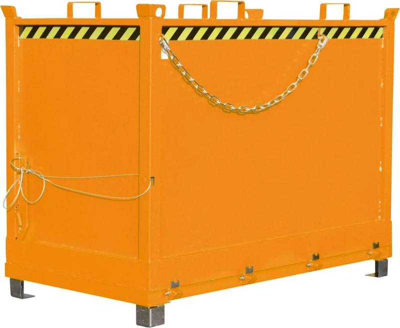 Conteneur à fond basculant BAUER, 2000l L1845xP1040xH1445 mm RAL2000 Capacité de charge 1500kg Type FB 2000