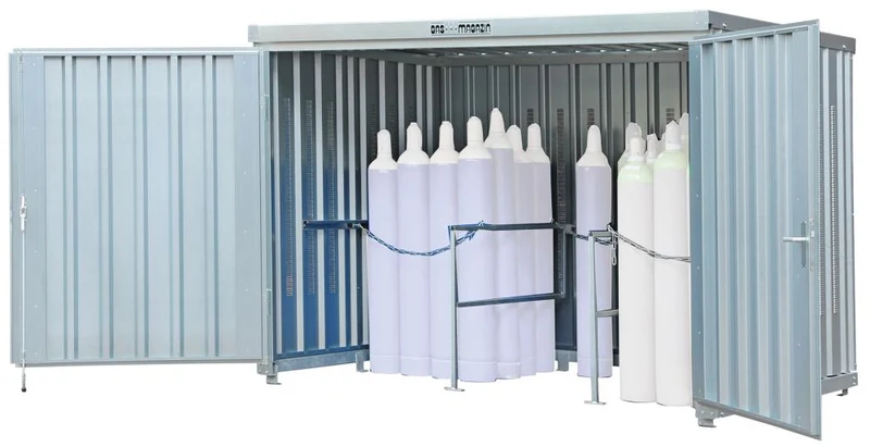 Magasin de bouteilles de gaz SÄBU, 114 sans fond 1420x1080x2250