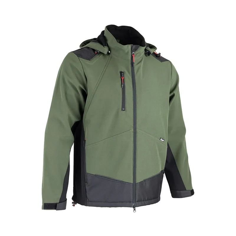 Veste de Travail Homme Softshell Imperméable Respirante à Capuche Amovible - LMA