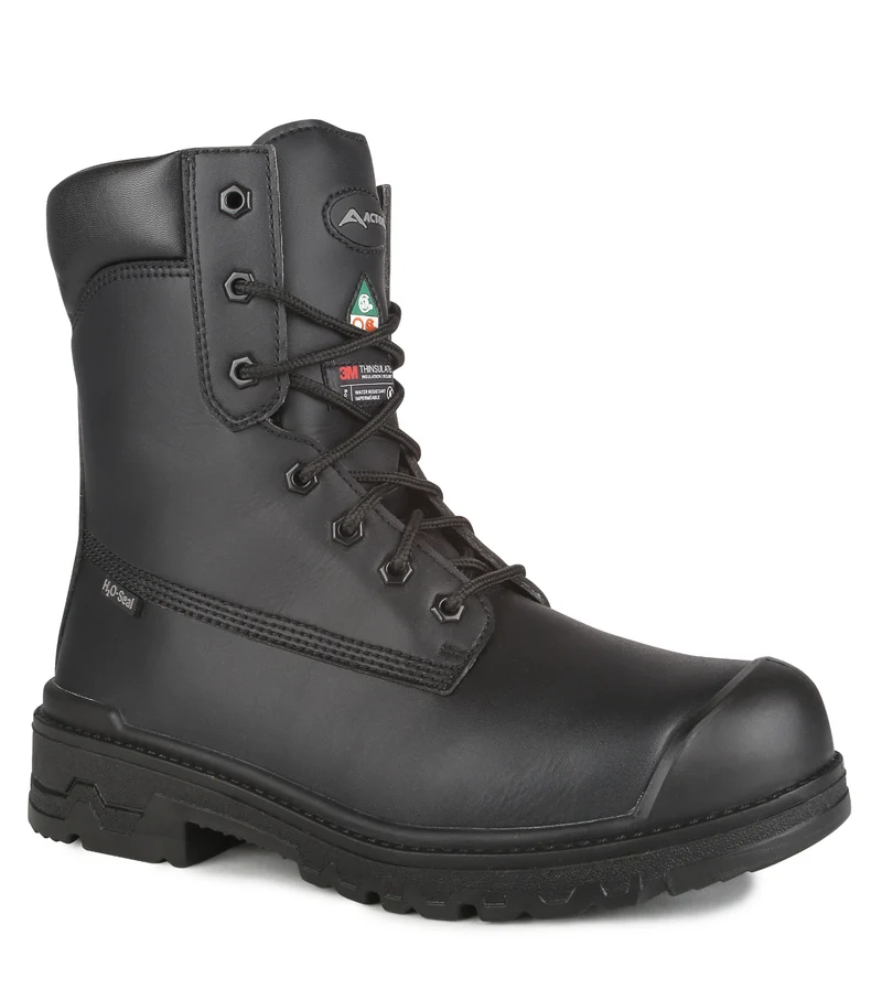 Prospect, Noir | Bottes de travail 8'' véganes en microfibre