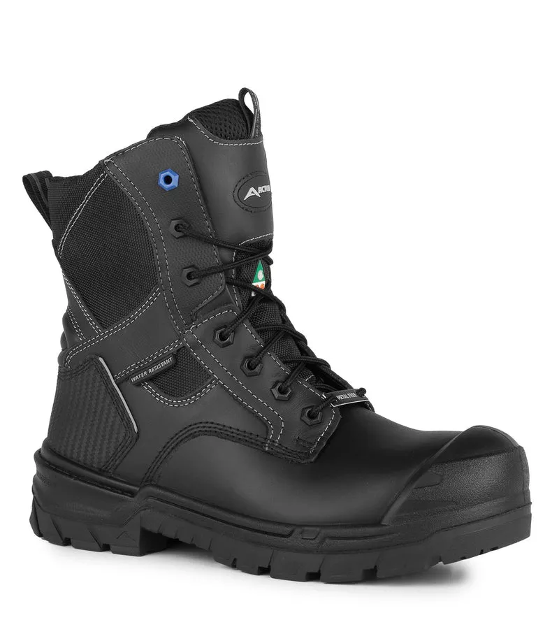 G3O, Noir | Bottes de travail 8" en cuir | Semelle antidérapante