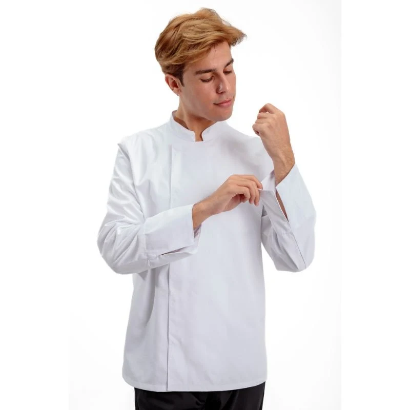 Veste de Cuisine à Manches Courtes Texas Noire - MANELLI