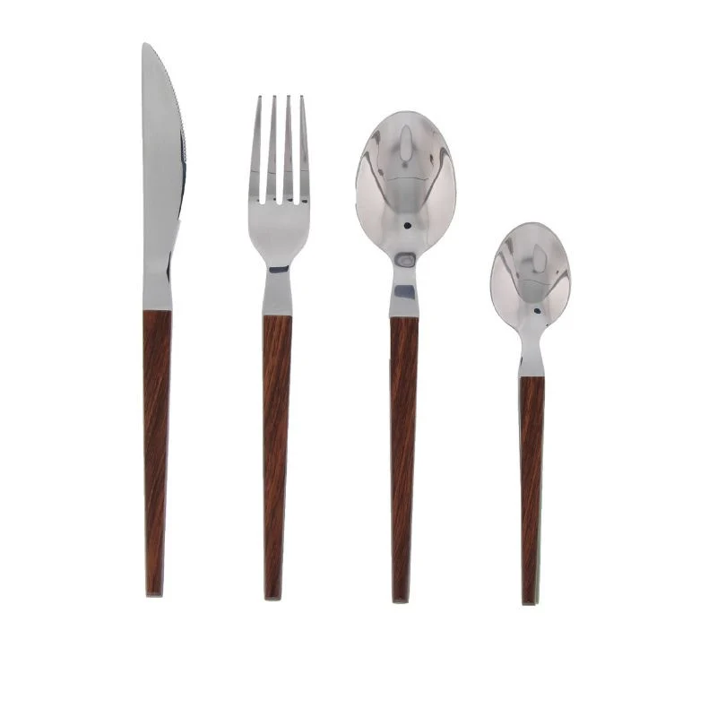 Ménagère 24 Pièces PERTH Façon Bois – PRADEL