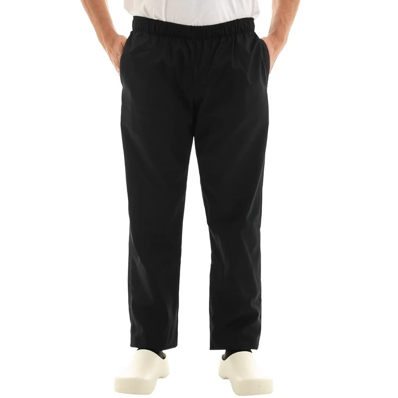 Pantalon de Travail Unisexe Ceinture Élastique Carros Noir - MANELLI