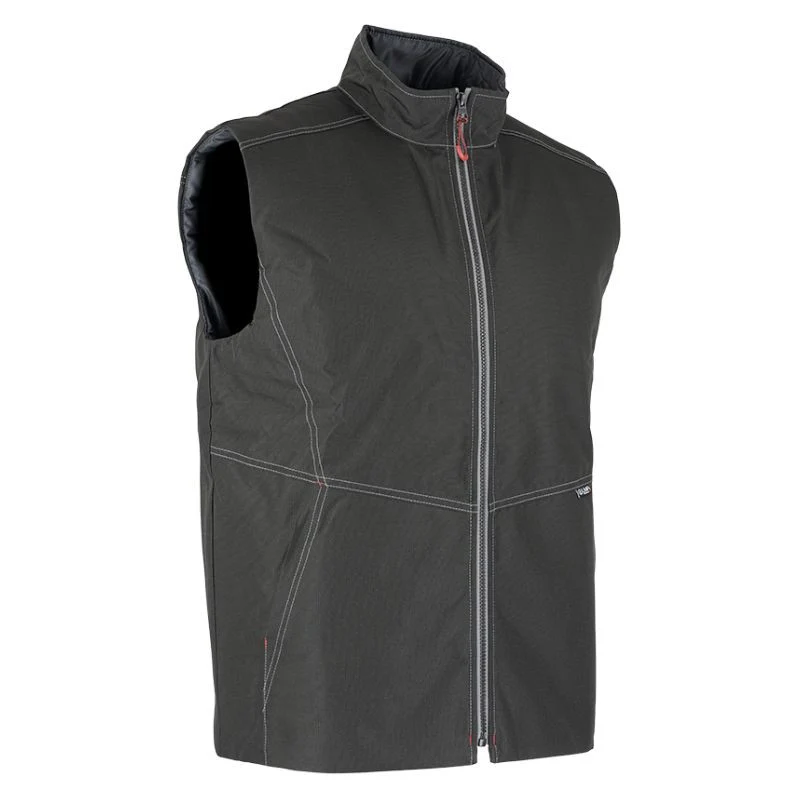 Bodywarmer de Travail Homme Matelassé Col Montant Noir Cinetic - LMA
