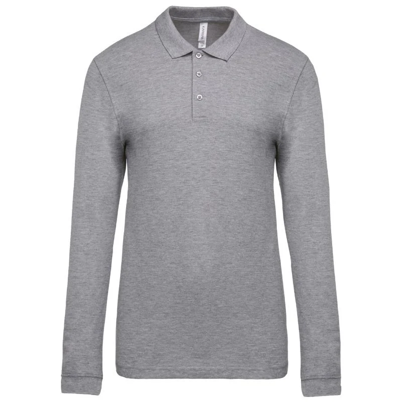 Polo de Travail Homme Gris Chiné - KARIBAN