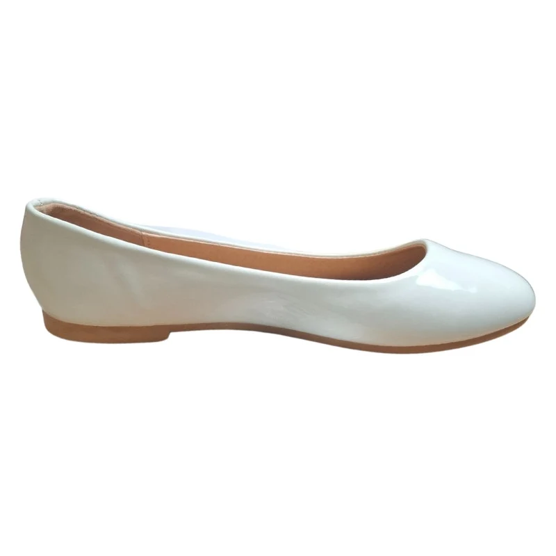 Ballerines Vernis Blanche T39 - TOP SHOES