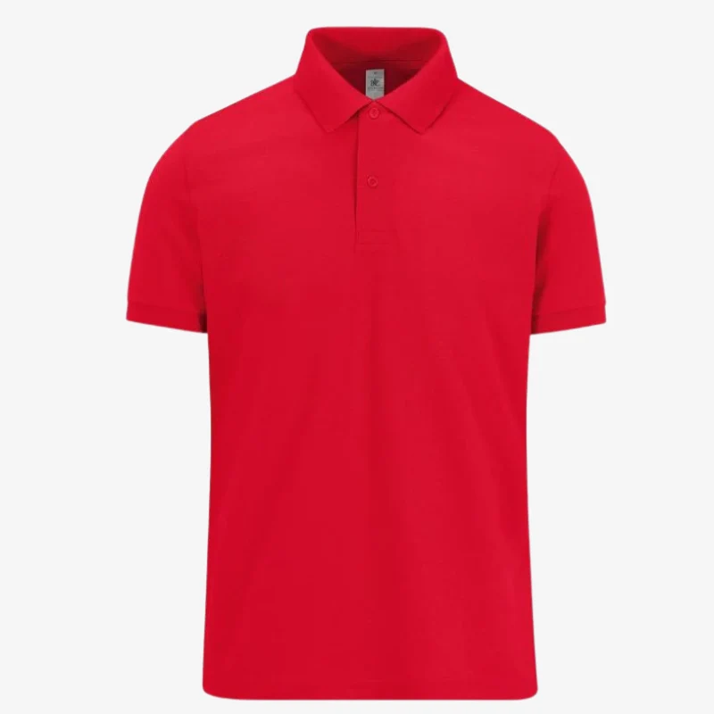 Polo Homme Manches Courtes Rouge - B&C