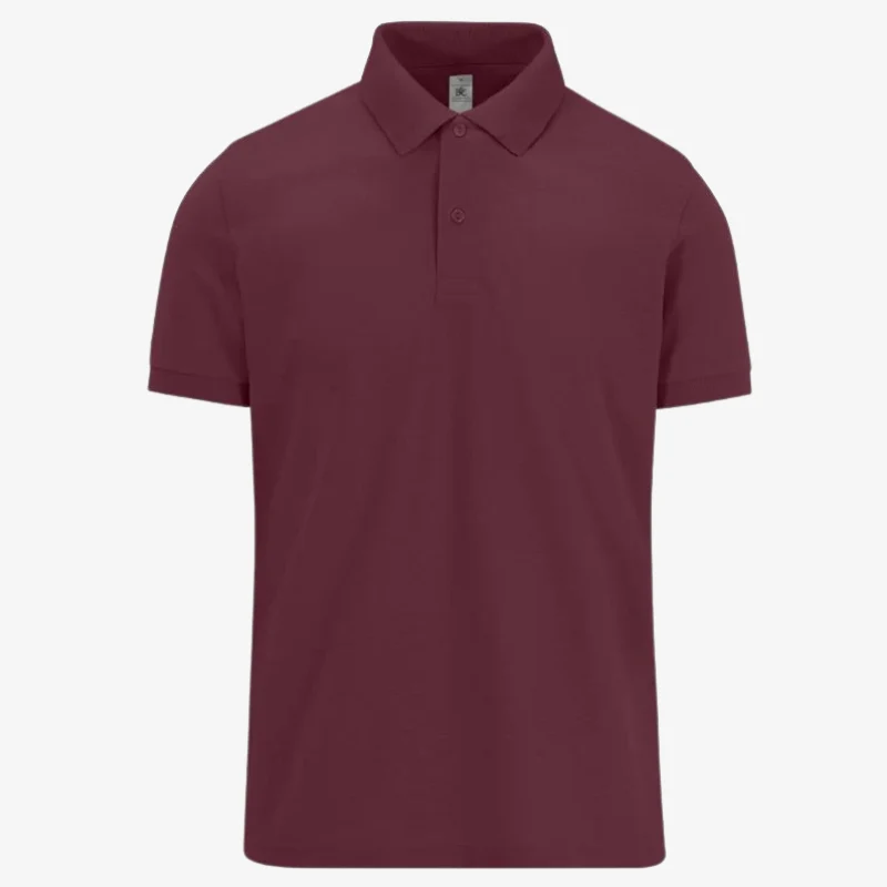 Polo Homme Manches Courtes Bordeaux - B&C