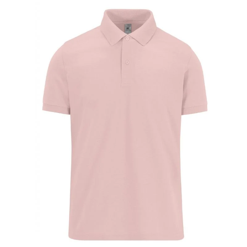Polo Homme Manches Courtes Rose Pastel - B&C
