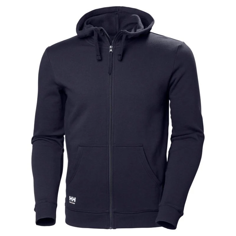 Hoodie Homme Zip Manchester Noir - HELLY HANSEN
