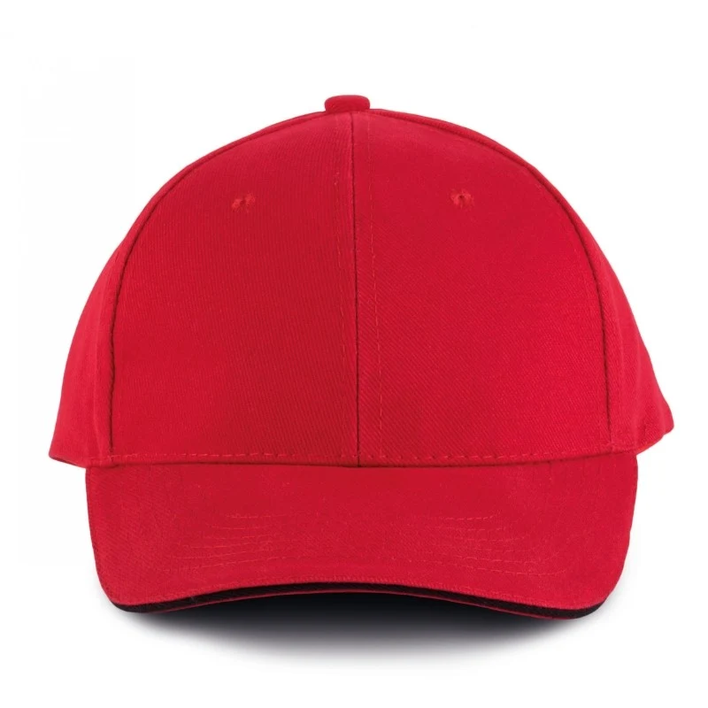 Casquette Homme Orlando Rouge Liseré Noir - KARIBAN