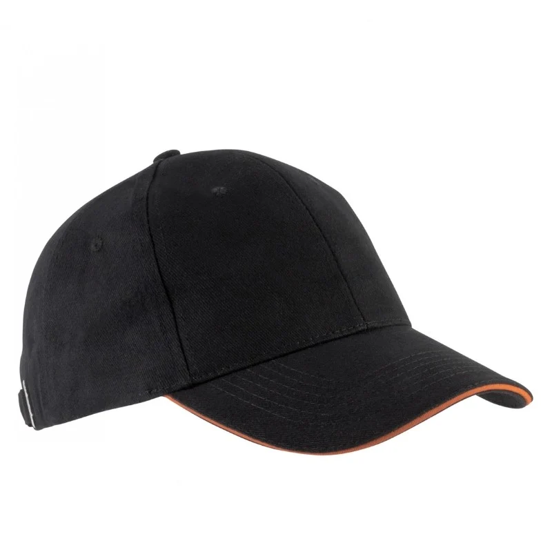 Casquette Homme Orlando Noir Liseré Vert - KARIBAN