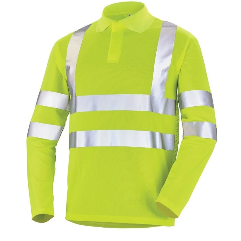 Polo à Manches Longues Orange Fluo - CEPOVETT