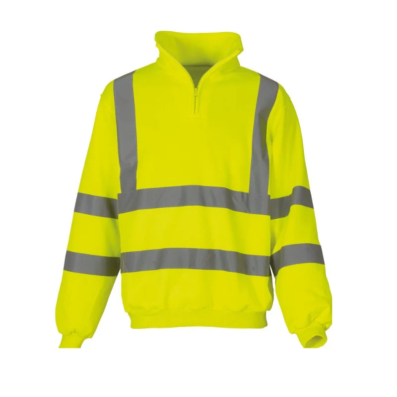 Sweat Haute Visibilité Jaune Réfléchissant Homme - YOKO