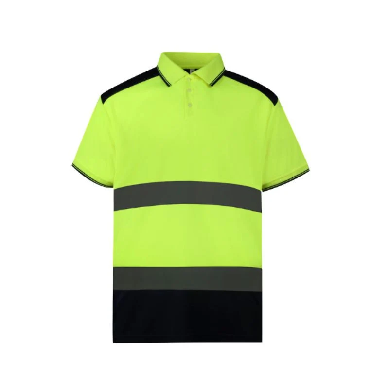 Polo Haute Visibilité Jaune Réfléchissant Homme - YOKO
