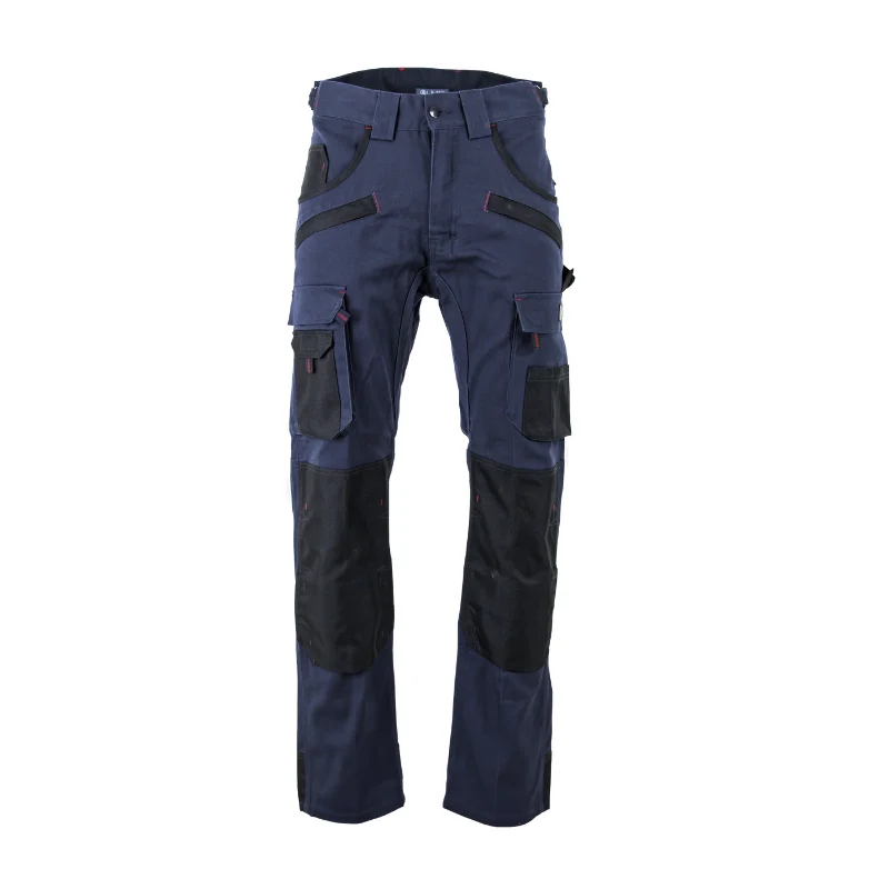 Pantalon de Travail Homme Briquet Poches Genouillères Bleu - LMA