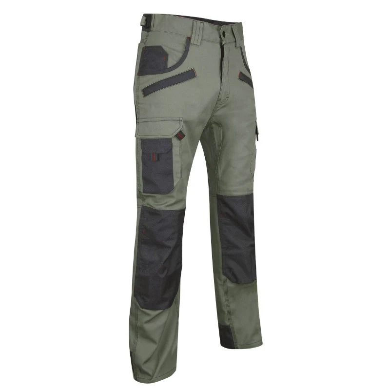 Pantalon de Travail Homme Sécateur Poches Genouillères Vert - LMA