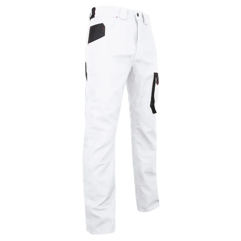 Pantalon de Travail Homme Façade Renforcé Peintre Blanc - LMA