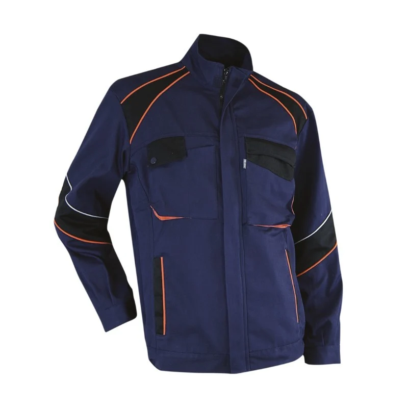 Blouson de Travail Homme Houe Sans Métal Bleu Marine - LMA