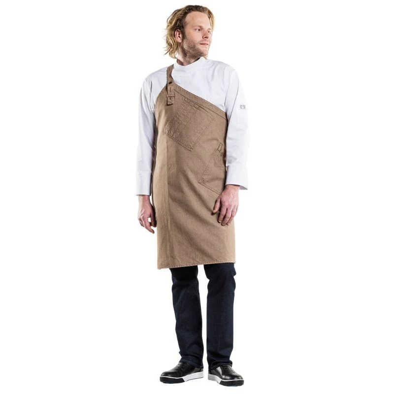 Tablier de Service Asymétrique Kaki - CHAUD DEVANT