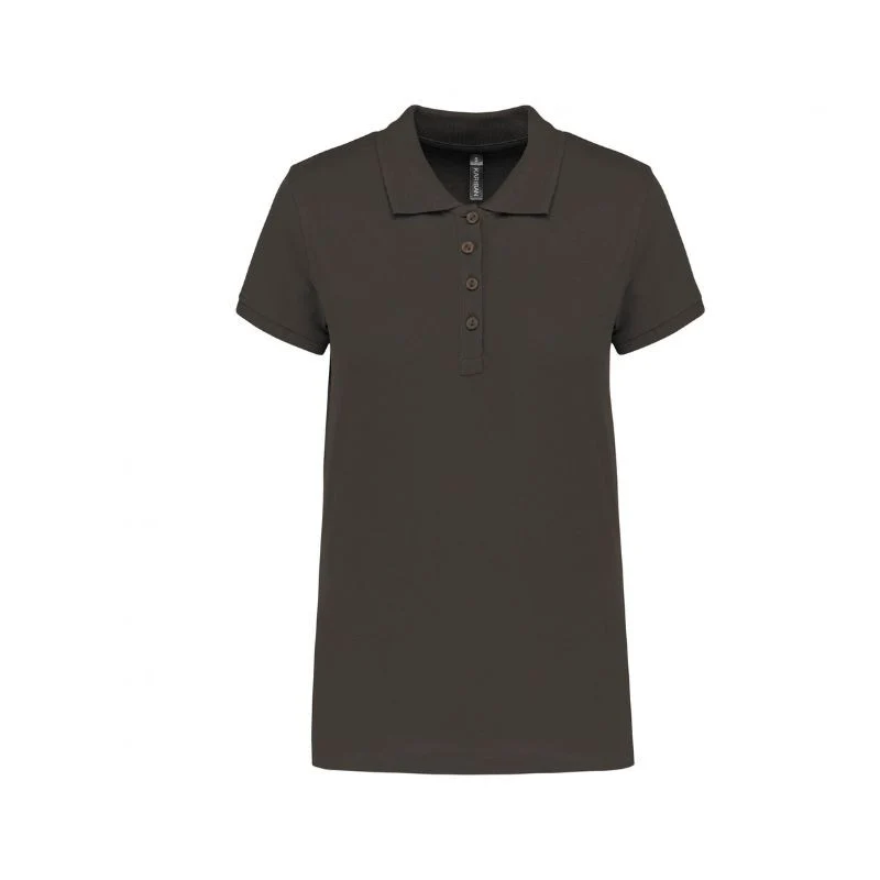 Polo de Travail Femme Gris Clair Workwear - KARIBAN