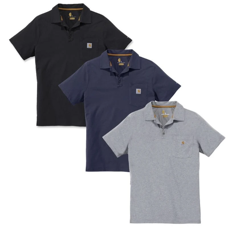 Polo de Travail Homme Respirant Poche Poitrine Force® - CARHARTT