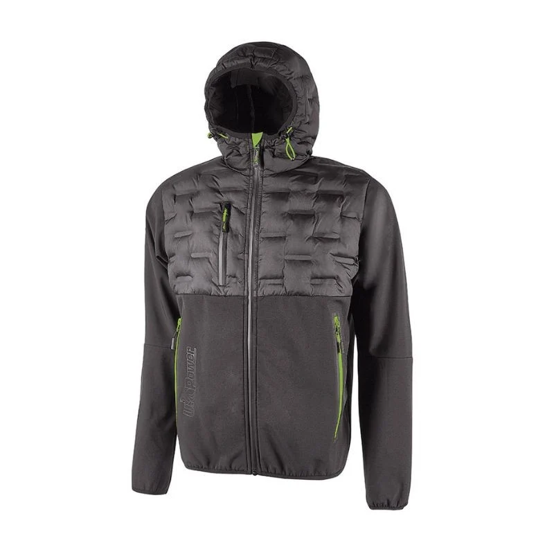 Veste de Travail Homme Spock Hybride Respirante Grise - UPOWER