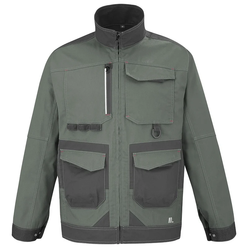 Blouson Homme Shear Kaki / Gris Charcoal - ADOLPHE LAFONT