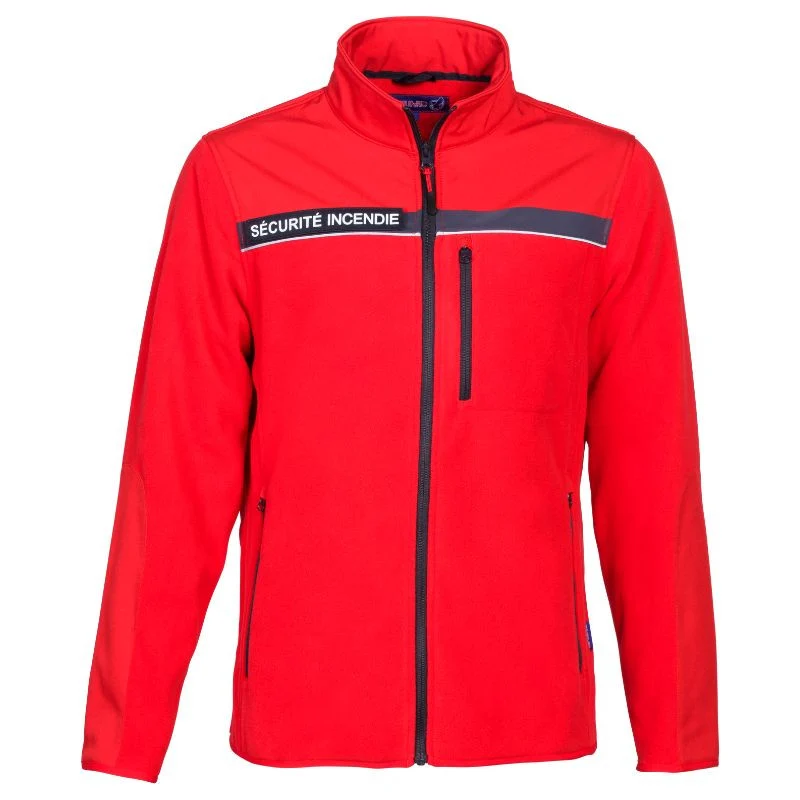 Blouson Polaire Sécurité Incendie Unisexe Rouge – CITYGUARD