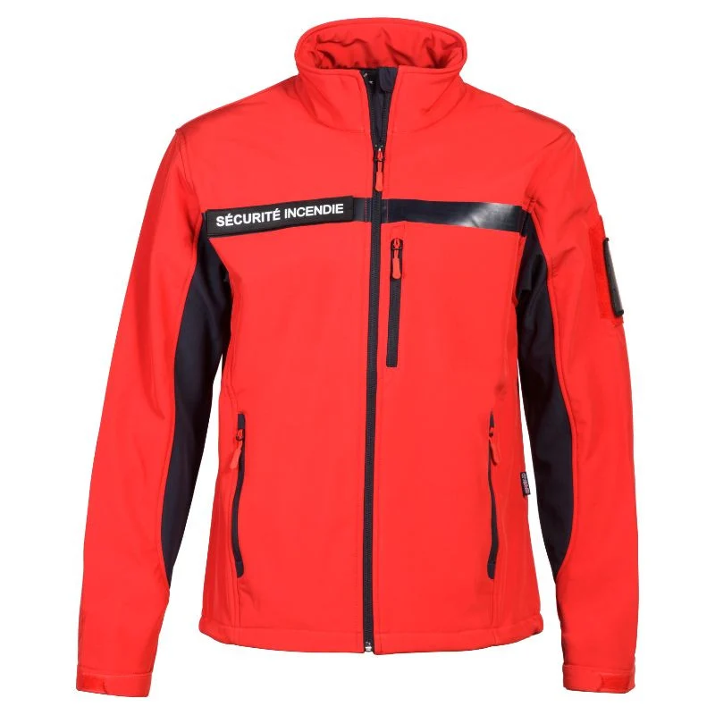 Blouson Softshell Sécurité Incendie Unisexe Micropolaire – CITYGUARD