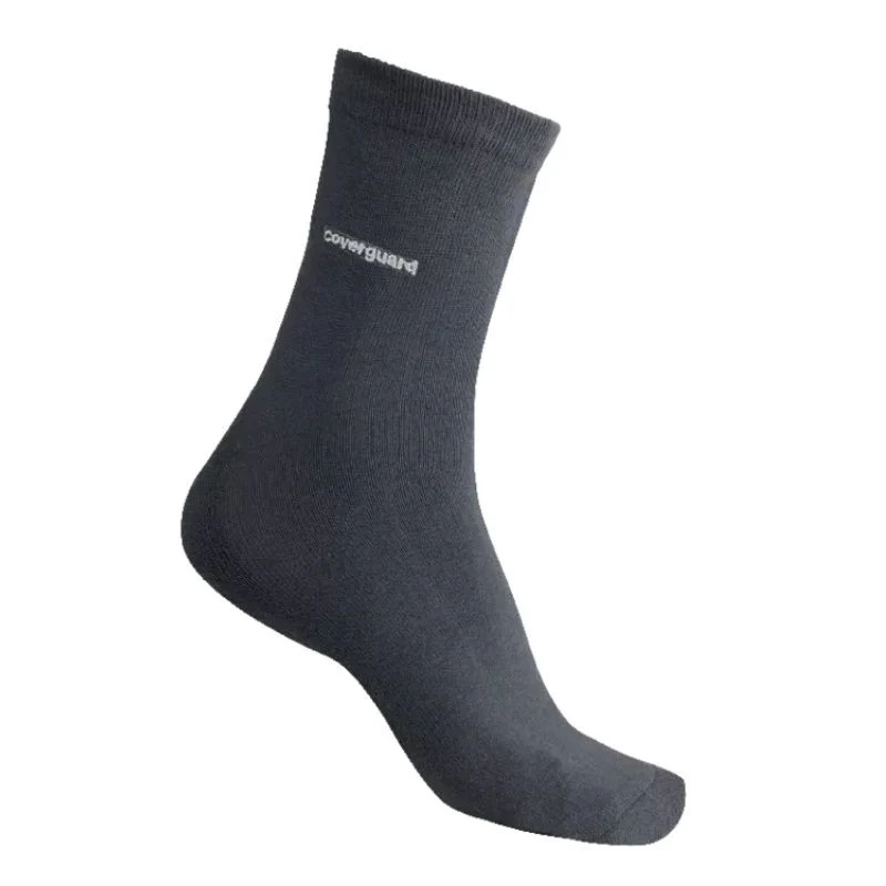 Chaussettes de Travail Courtes Respirantes Antibactériennes Bamboussa Grises - EUROPROTECTION