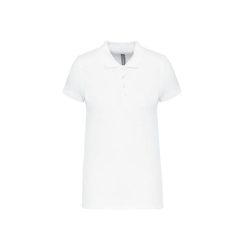 Polo de Travail Femme Manches Courtes Gris Essentiel - KARIBAN