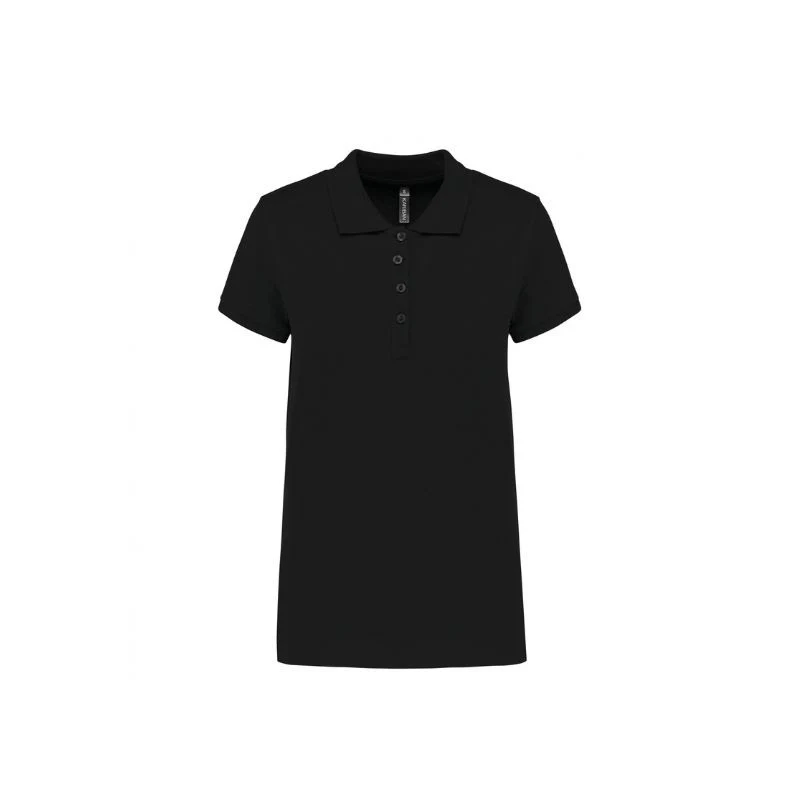Polo de Travail Femme Manches Courtes Rouge Classique - KARIBAN