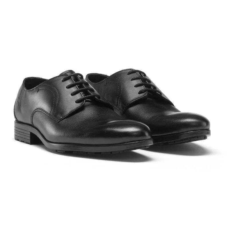 Chaussures de Service Homme NClass Antidérapant en Cuir Noir - NORDWAYS