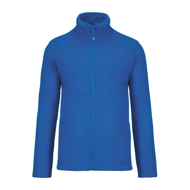 Veste Passe-Couloir Micropolaire Homme Bleu Indigo - KARIBAN