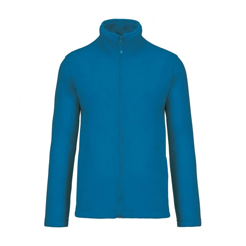 Veste Passe-Couloir Micropolaire Homme Bleu Tropical - KARIBAN