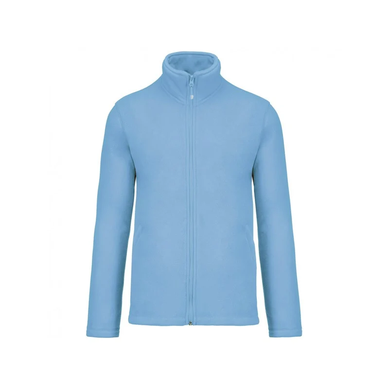 Veste Passe-Couloir Micropolaire Homme Bleu Clair - KARIBAN
