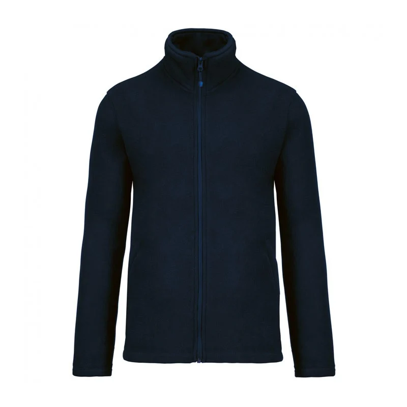 Veste Passe-Couloir Micro Polaire Homme Bleu Marine - KARIBAN
